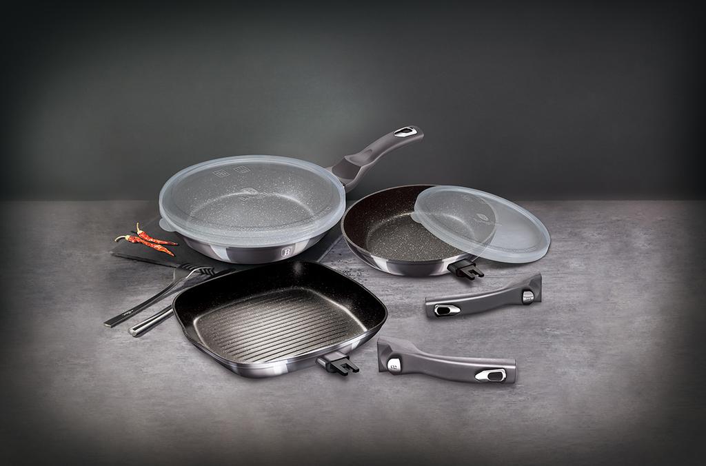 SET OF 3 GRANITE PANS BERLINGERHAUS BH-7048