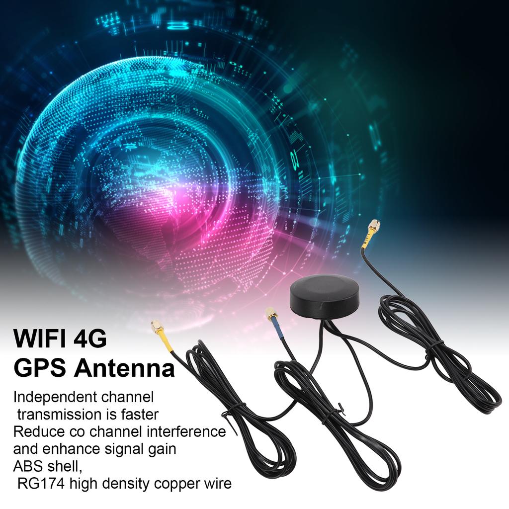 3 in 1 WIFI 4G GPS SMA Male Antenna IP67 Waterproof Outdoor Round Cabinet Antenna GPSJG006