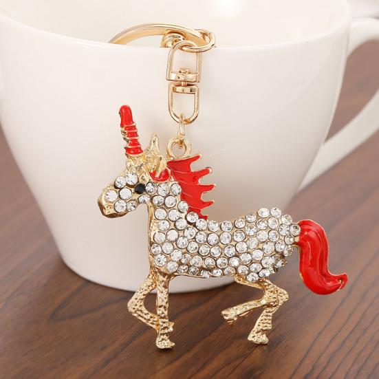 Keychain Pendant 2026 Year of Horse Mascot Good Luck Charm Key Chain Bags Backpacks Car Decoration Chinese New Year Gift