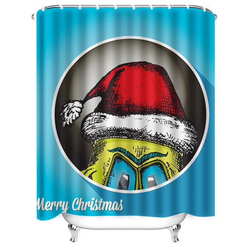Tu Christmas Shower Curtain Merry Xmas Holiday Festive Decor Bathroom Waterproof Fabric Holiday Decor Holiday Gift Xmas Decor Ho