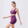 European & American Quick-Dry High-Quality Yoga Tank & Seamless High-Waisted Sports Shorts Set