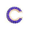 1PC Gold Color C Shape Round Cartilage Clip Earrings Women Luxury Crystal Rhinestone Fake No Pierced Geometric Ear Cuff Jewelry