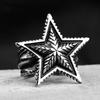 Yintai Fei Retro Star Open Ring: Men's Bold Thai Silver Punk Index Finger Accessory