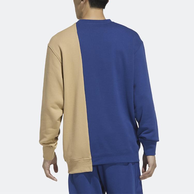 Adidas Originals Trefoil MR Crewneck Sweatshirt cu imprimeu logo îmbinat Toamnă Sweatshirt pentru bărbați Albastru-Victorie HC0380