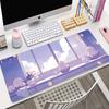 Pink Kawaii Mouse Pad XXL Purple Laptops Gaming Desk Pad Flower Mousepad Anime Office Carpet Gamer Keyboard Computer Desk Mats