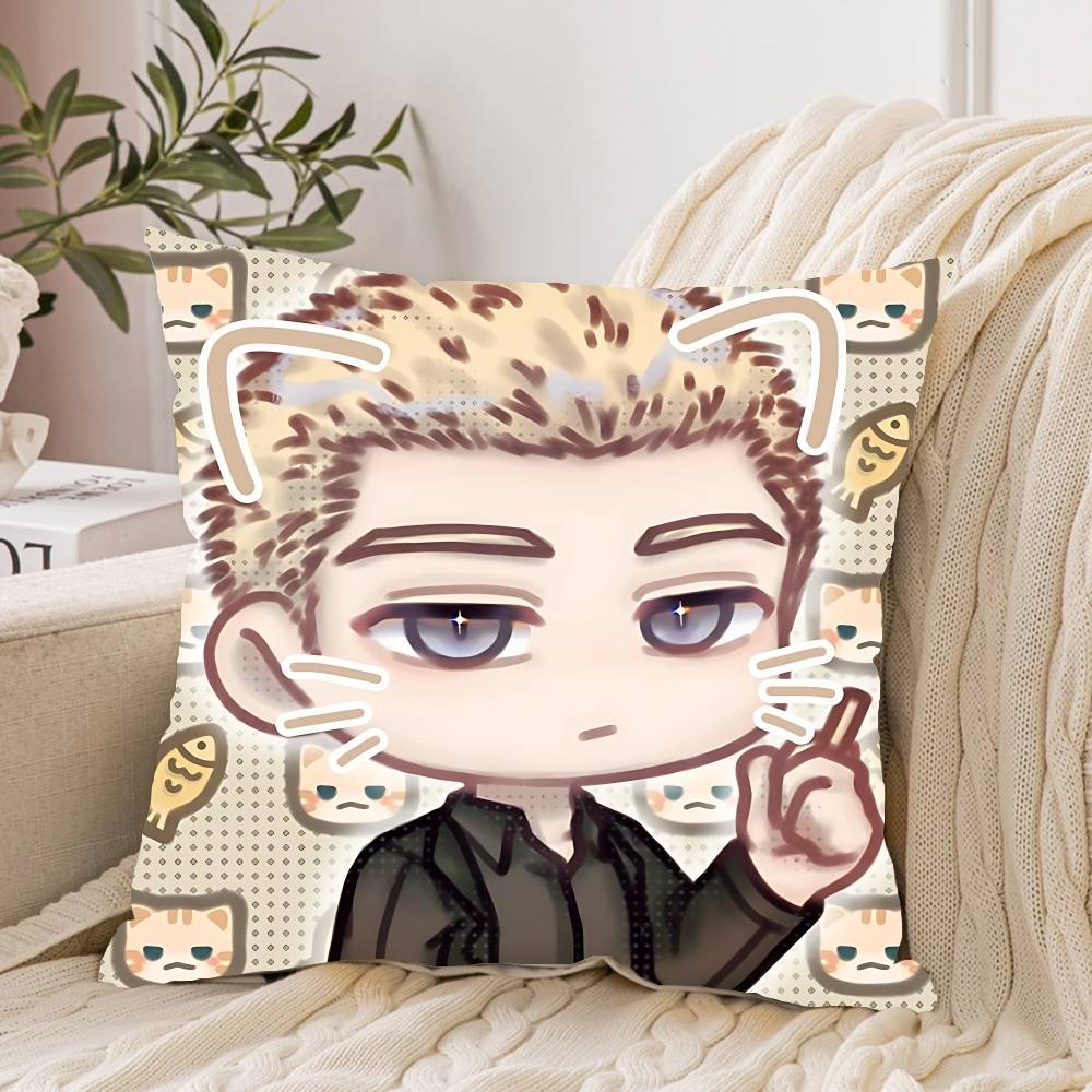 Bl S-Shutlines Pillow Case Cushion Cover Soft Cute Throw Pillow Case For Car Sofa Pillowcase Polyester With Zipper
