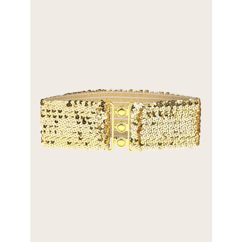 Belt Female Fish Scales Belt Elastic Wide Waist Seal Women's Dress Accessories