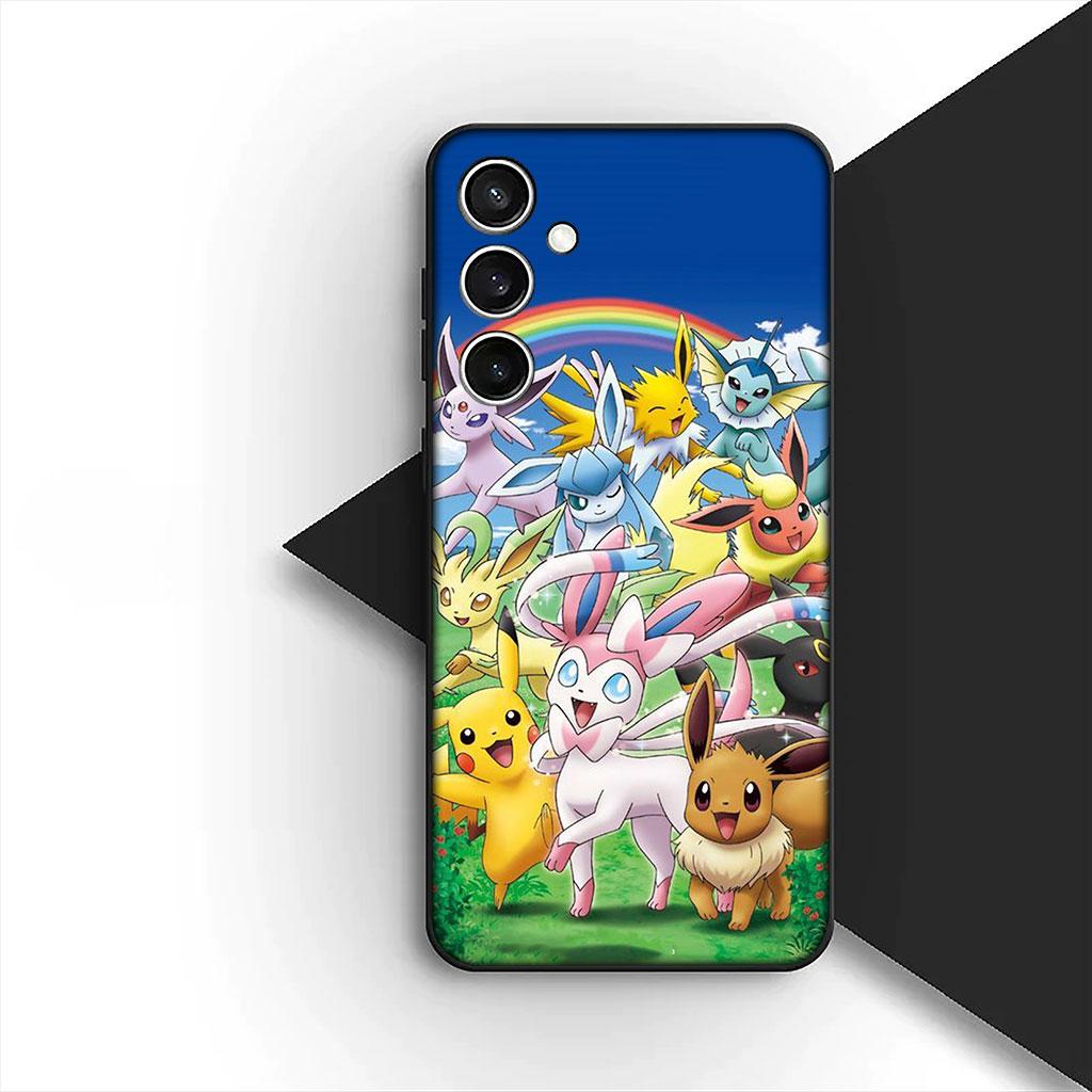 Phone Cover for Samsung Galaxy S25 S24 S23 FE Ultra Plus S7 Edge S25+ S23+ A56 5G Soft Case Charmander P-Pokemons P-Pikachus GO