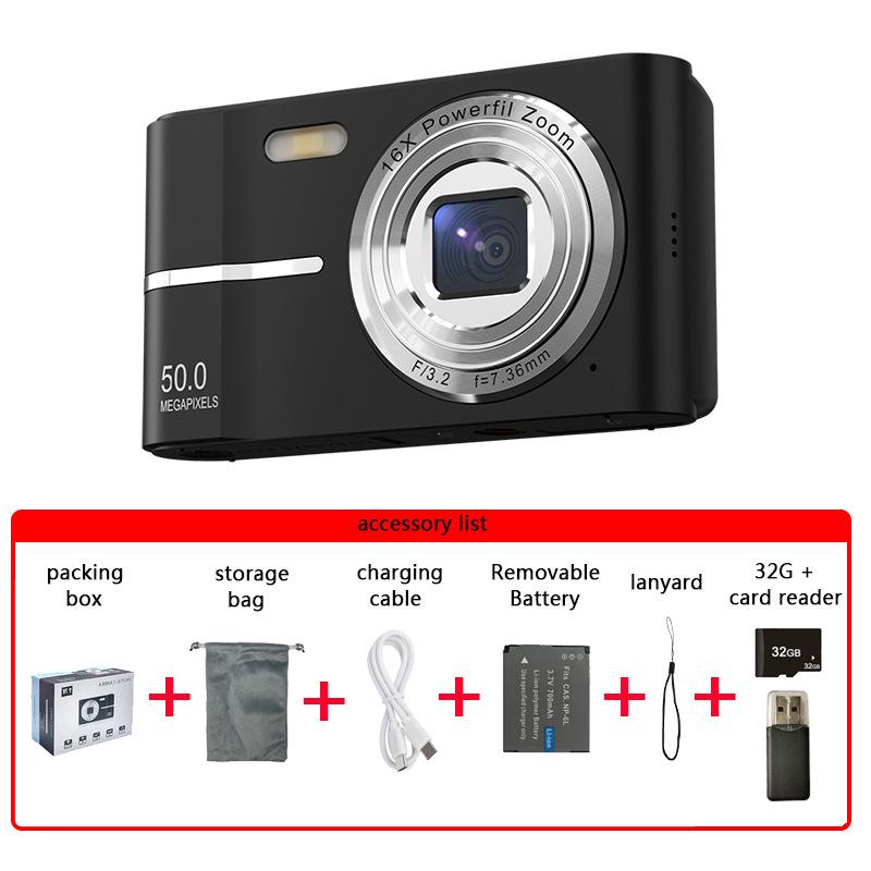 High-Definition Dual CCD Retro Mini SLR Camera for Photos and Videos