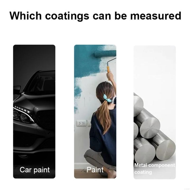 Digital Coating Thickness Gauge Large Display Paint Coating Meter with Backlit