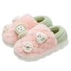Winter Women Cotton Slippers Plush Warm Cotton Slippers Breathable Soft Non-slip Cotton Slippers
