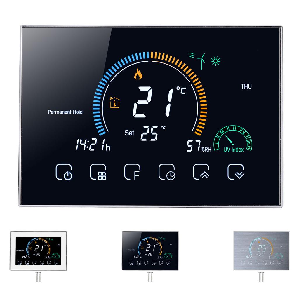 Central Air Conditioner Thermostat LED Touch Screen Programmable Smart WiFi Temperature Controller 9