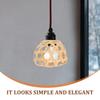 Bamboo Cage Woven Bamboo Lamp Shade Small Chandelier Cover Rustic Bulb Lampshades  Pendant Light