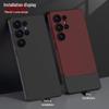 Samsung S25 Ultra Rivet Patchwork Matte Phone Case - Skin Feel, Trendy 2-in-1 Design