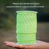 Reflective Glow-in-the-Dark Guyline: Windproof, Fluorescent Rope for Tent and Tarp Anchoring