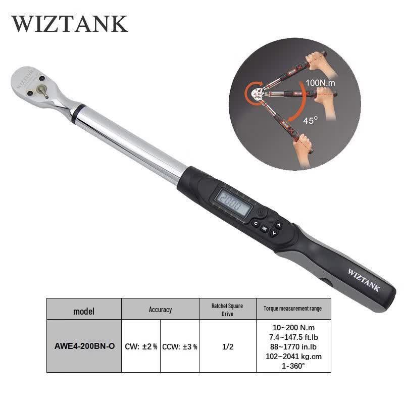 WIZTANK High-Precision Digital Angle Torque Wrench