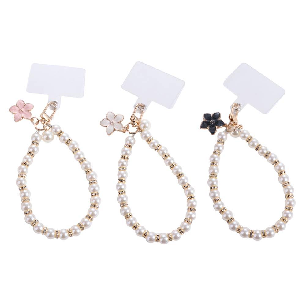Pearl Cell Phone Strap Anti-lost Phone Wrist Strap Mobile Phone Lanyard Phone Accessories