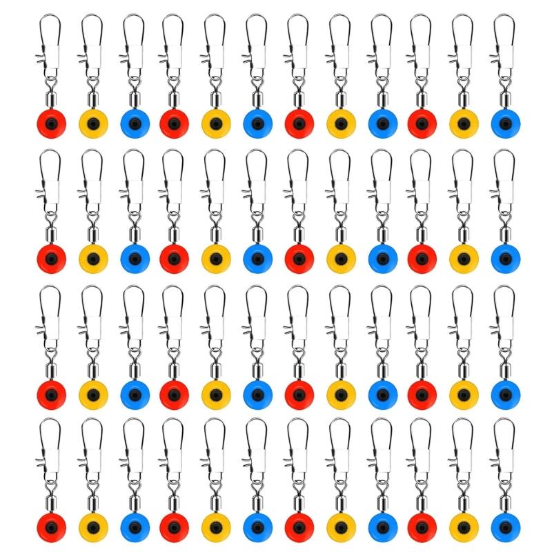 

100Pcs Fishing Float Bobber Stops Space Beans Swivels Connectors Metal Snap Fishing Hook Sea Bean Connector Enduring L