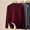 Hengyuanxiang Herren dicker Wollpullover - 100% reine Wolle, Halbhoher Kragen, Herbst/Winter Kollektion 2025