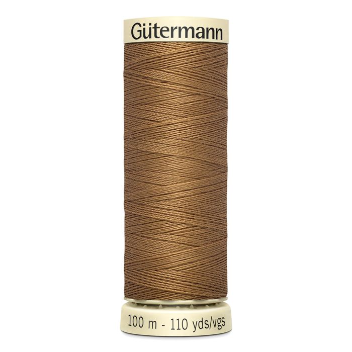 Fil à coudre 100% polyester Gutermann 1 Bobine - Att 887 - sirop de sucre roux
