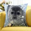 Cute Seal Sea Various Sizes Square Pillow Case For Car Home Bedchamber Decor