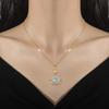 Planet Galaxy Light Luxury Temperament Full Diamond Necklace Women'S Versatile Clavicle Chain Titanium Steel Chain