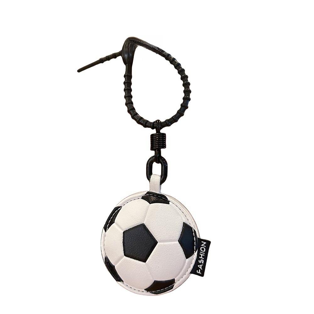 Cartoon 3D Rugby Football Pendant Volleyball Car Key Ring Personality Ball Leather Keychain  Gift