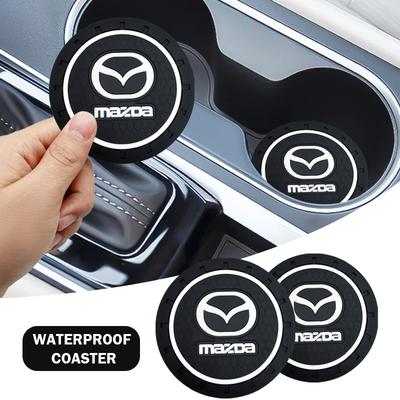 1/2pcs Car Cup Mat Anti-slip Bottle Holder Coasters Car Accessories For 2 3 5 6 CX-5 CX7 CX-8 CX9 CX-3 CX-4 CX-30 MX-5 Atenza Axela BT-50 Hazumi