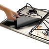 4Pcs Square Foil Stove Protector – Reusable Gas Hob Liner, Easy Clean Pad For Stovetop, Kitchen Tool