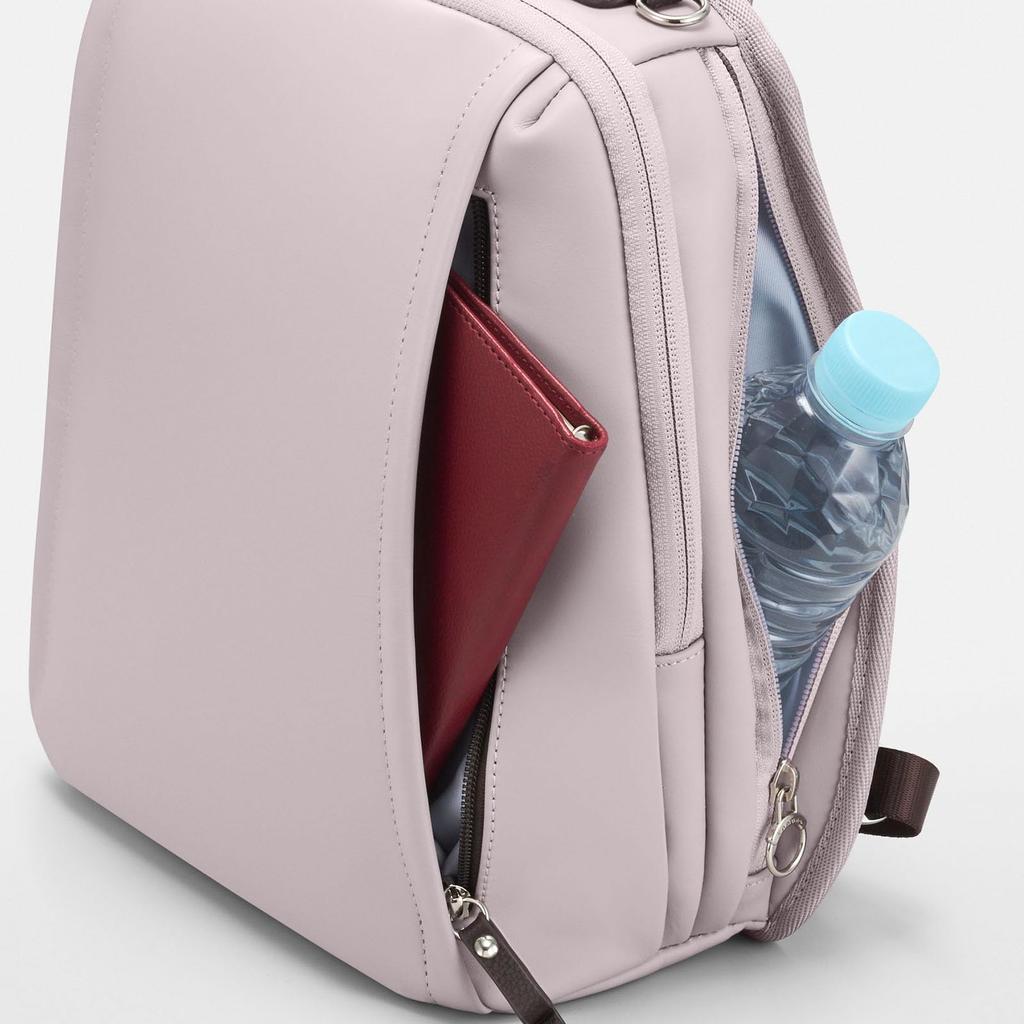 Kanana Project PJ Premium Leather 3 Backpack, A4 Size Storage, No. 17362, Women's, Shell Pink, H37 X W27 X D10cm