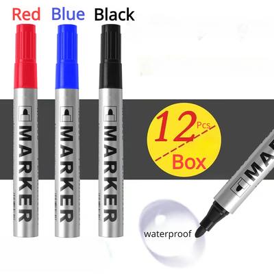 5 Stück/Set Permanent Art Marker Stift Feine Spitze Wasserdichte Tinte Dünn Grob Schwarz Blau Rot Tinte 2mm Fein Farbstifte