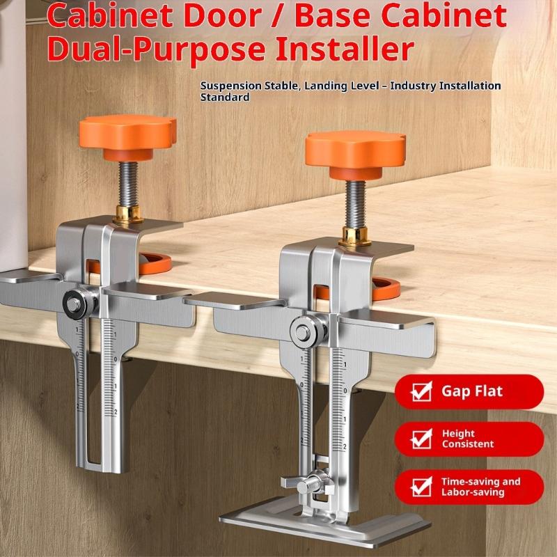 Multipurpose Cabinet Door Mounting Jig Woodworking Cabinet Alignment Device For 10-38mm Panel Clear Scale Marking