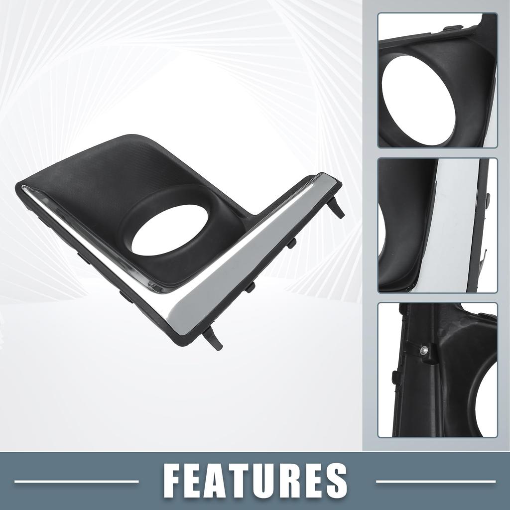 ABSOPRO Front Left Fog Light Grille Cover Part Number for Suzuki XV Crosstrek Trim, 57731FJ430, 2016-2017