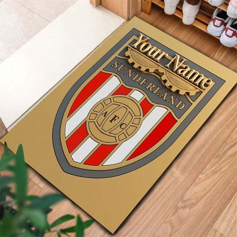 Sunderland A.F Custom Name Carpet Rug for Living Room Bedroom Home Sofa Decoration,Kids play Non-slip Floor Mat