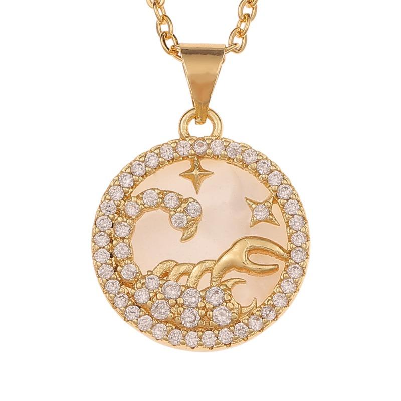 12 constellation fritillary jewelry pendant niche style creative twelve constellation necklace