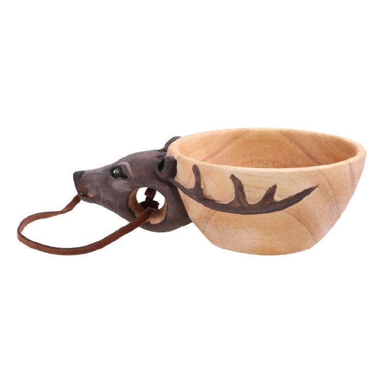 Animals for Head for Image Cup Wooden Mug Animal Shape Portable Camping Drinking