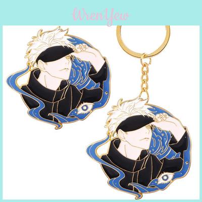 Jujutsu Kaisen Metal Keychain With Cartoon Design For Gifts And Collectors