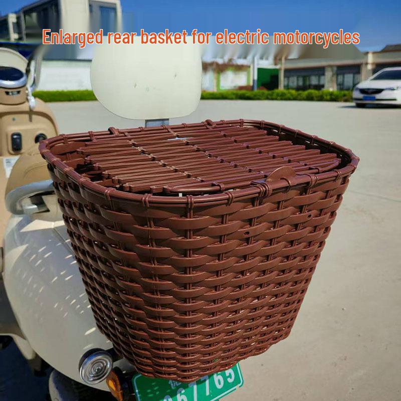 

Plastic Rear Tail Basket with Lid for Electric Motorcycles/EVs