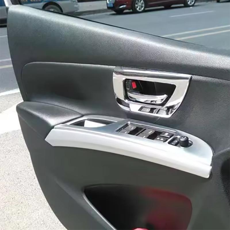 Door Handle Cover Interior Chrome Trim for Suzuki SX4 S-Cross S Cross SCross 2014 2015 2016 2017 2018  Auto Accessories