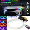 LED Light Strip APP Bluetooth Control RGB Multi-color Headlights 30/45/60CM LED Daytime Running Lights Flexible DRL Tube 12V 2X