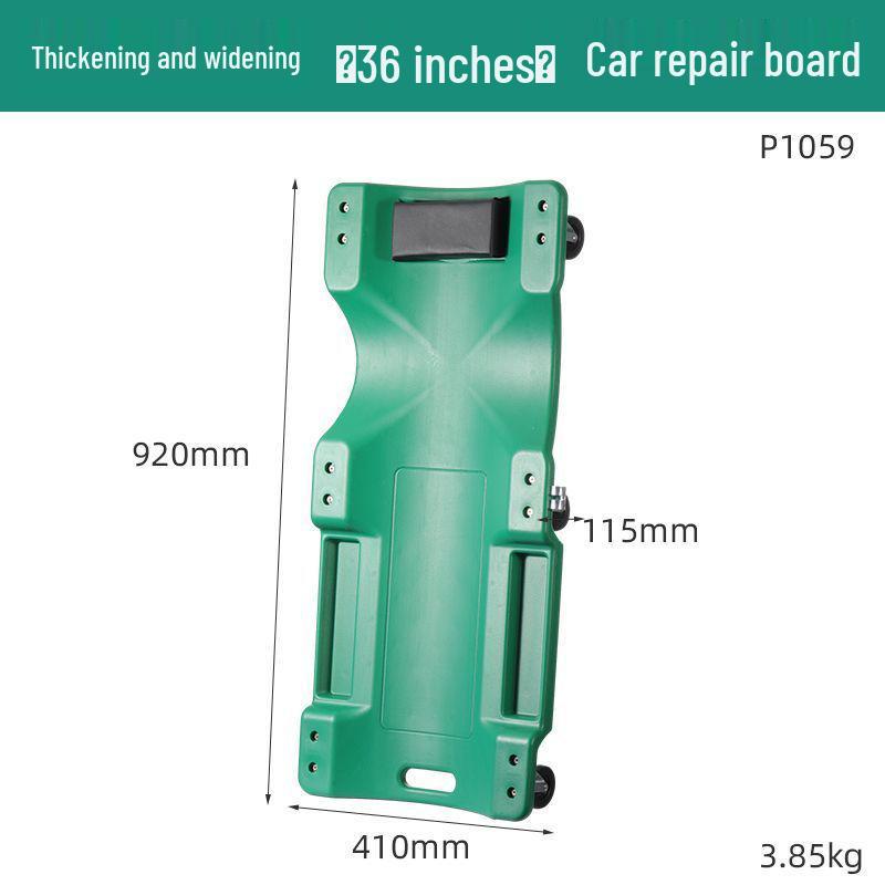 40-Inch Foldable Car Repair Lay-Down Board & Stool with Thickened Casters