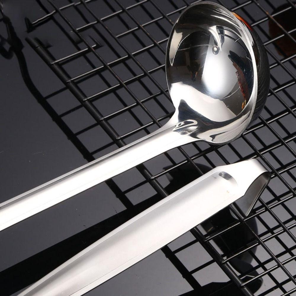 Rust-proof Soup Ladle Stainless Steel Slotted Spoon Practical Colander  Hotpot