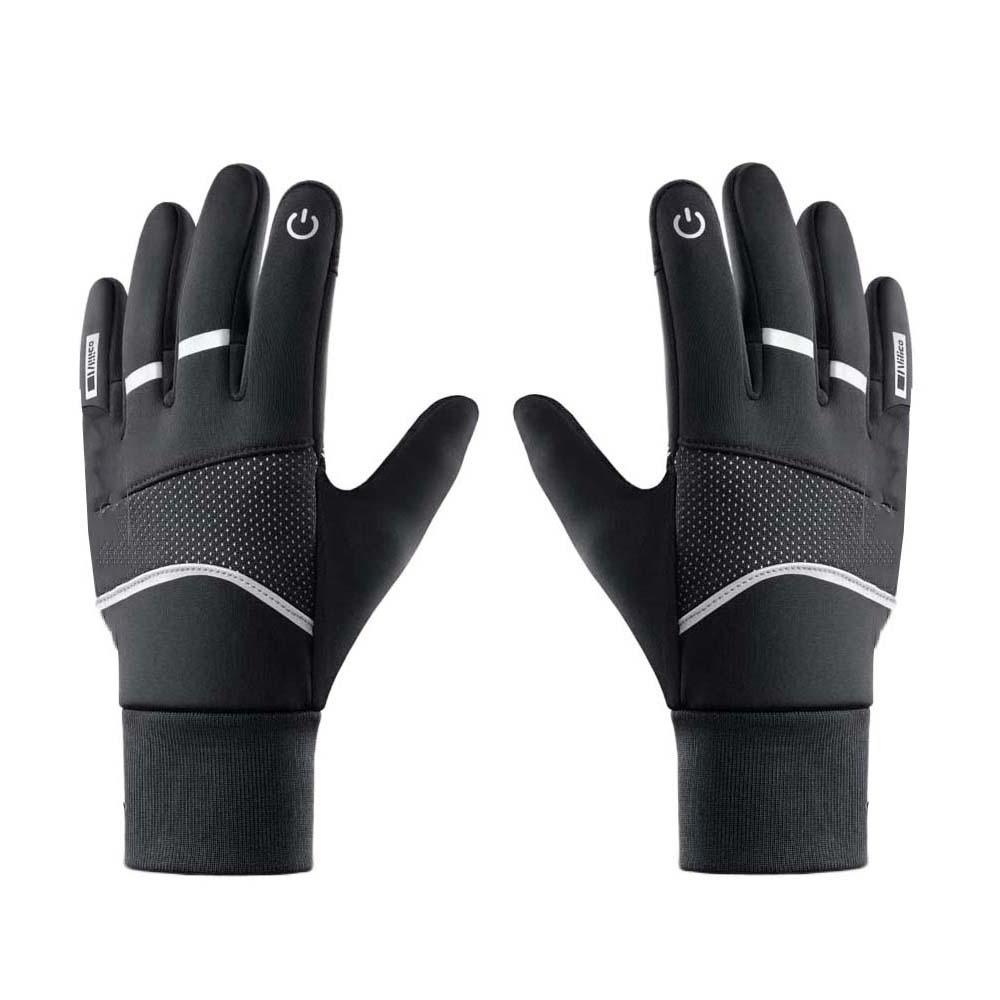 Polar Fleece Plush Thickened Gloves Soft Finger Mittens Satin Unisex Windproof Gloves  Women