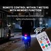 RGB LED Stroboskopická Světla Motocykl LED Blikající Pozice Bezdrátové Světlo Letadlo Letadlo Vrtulník Výstražná Světla Autopříslušenství