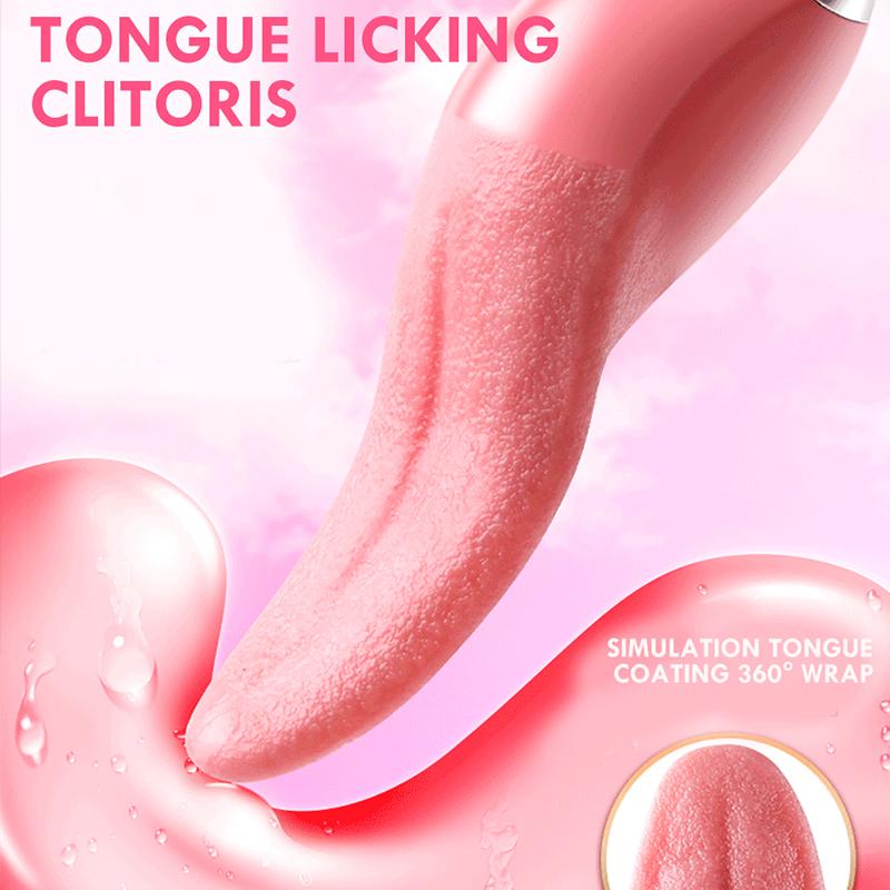 Powerful Tongue Licking Vibrator Women Clitoris Nipples Stimulator G-Spot Vibrating Female Vagina Massager Adult Sex Toys