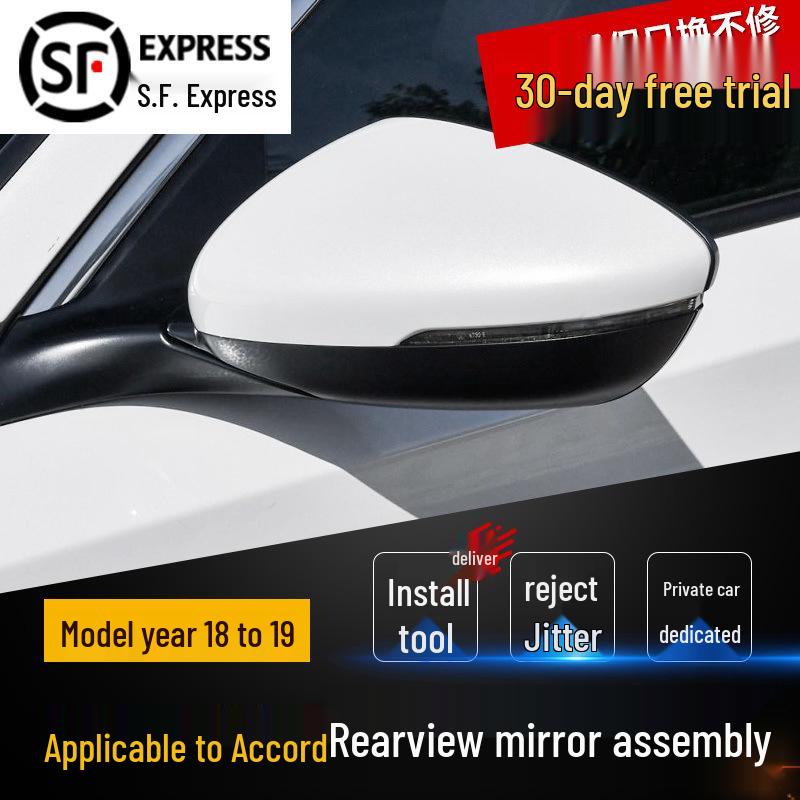 

Honda Accord (10th Gen, 2018-2020) Rearview Mirror Shell - Left & Right 3-line No Paint - Passenger (Right)