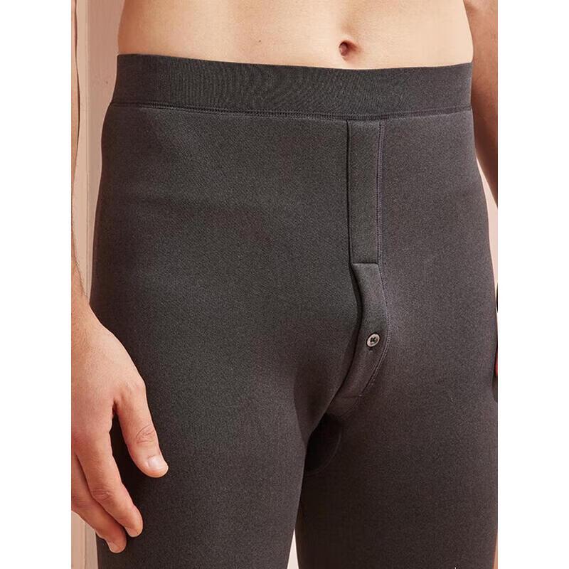 Hengyuanxiang Men's Thermal Wool Knee-Padded Pants