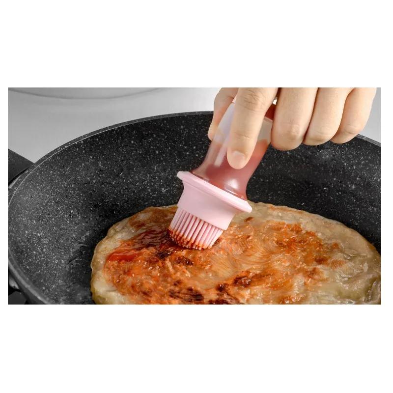 Barbecue Sauce Brush High Temperature Dressing Bottle Oil Bottle Brush Set with Container Oil Pot for Cooking Kitchen Camping