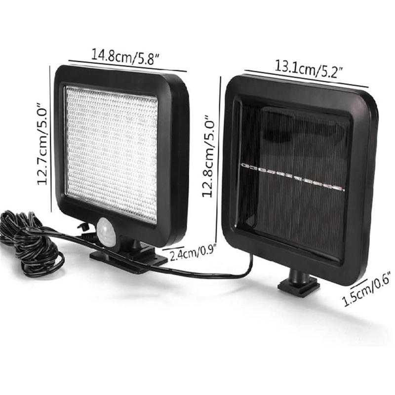 100led Solar Licht Motion Sensor Wand Licht Notfall Led Licht für Outdoor Street Garten Veranda