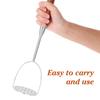 Stainless Steel Potato Masher Manual Potato Crusher Hand Pressing Tool Mashed Potatoes Vegetable Kitchen Gadgets Fruit Presser